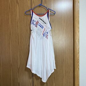 NWT Free People Women’s Small Batter Up White Oversized Dress